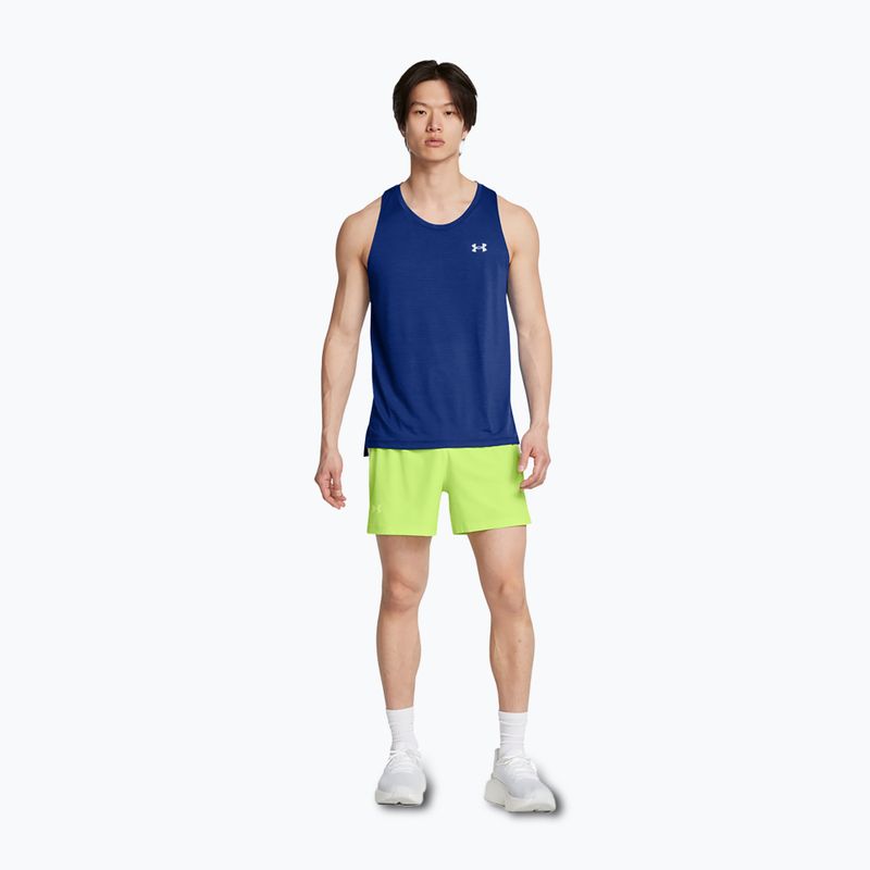 Pánské běžecké šortky  Under Armour Launch Elite 5" morph green/morph green/reflective 2