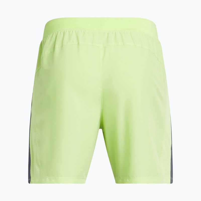 Pánské běžecké šortky  Under Armour Launch 7" morph green/castlerock/ reflective 6