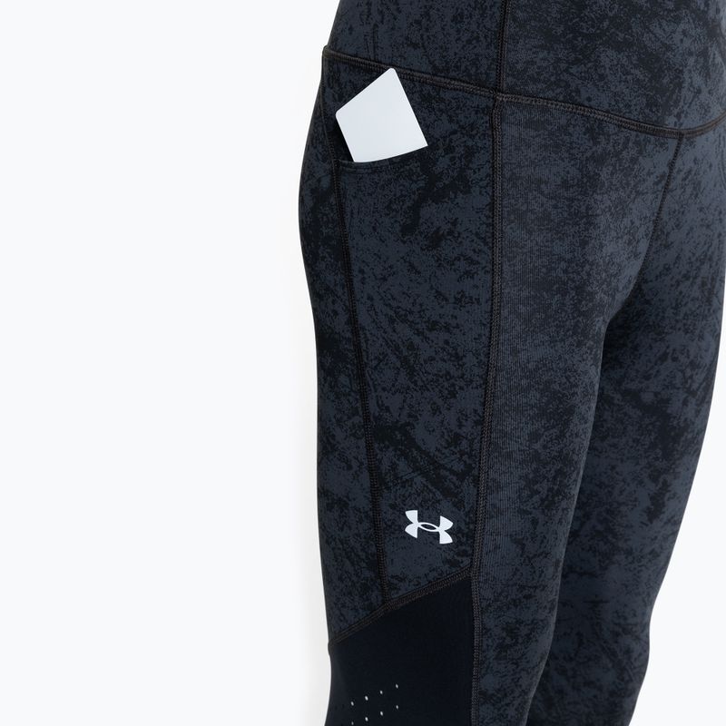 Dámské běžecké legíny Under Armour Launch Printed Ankle black/black/reflective 3