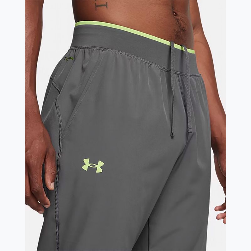 Pánské běžecké kalhoty Under Armour Storm Run castlerock / morhp green / reflective 5