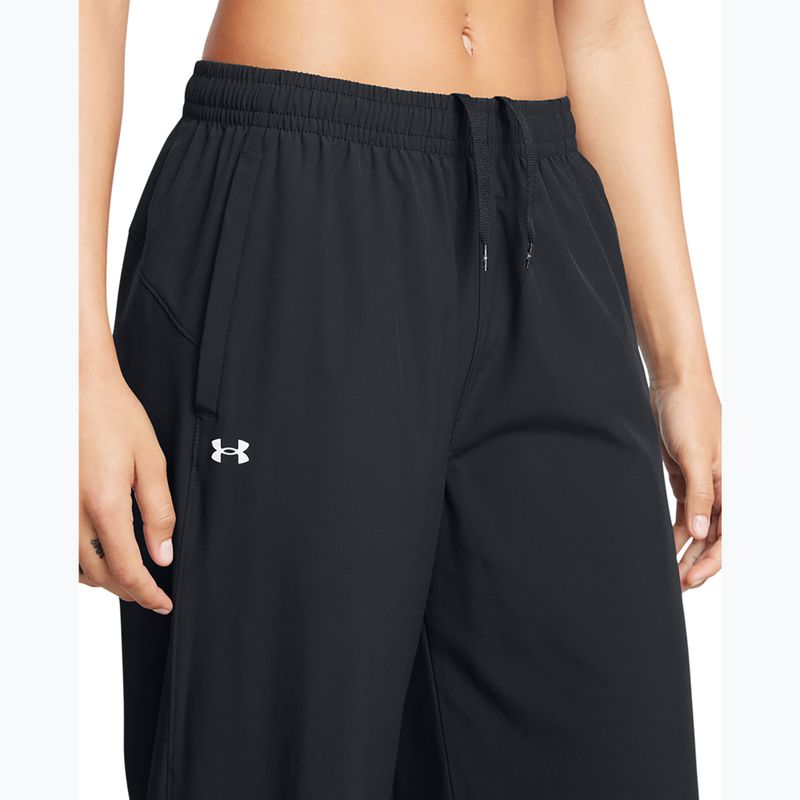 Dámské kalhoty Under Armour Rival Wide Leg black / white 4