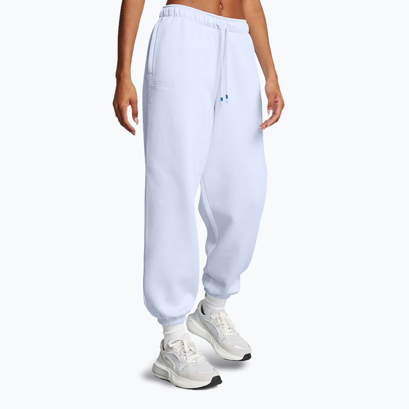 Dámské kalhoty Under Armour Icon Fleece Oversized Wordmark nimbus blue/nimbus blue