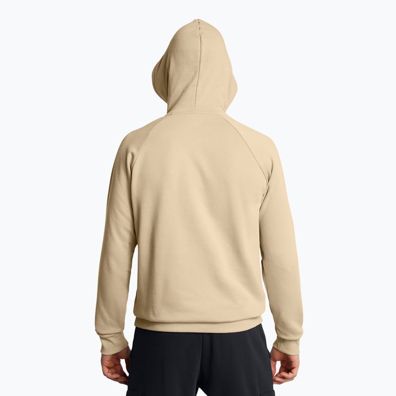 Pánská mikina Under Armour Rival Fleece Logo HD city khaki/summit white 2