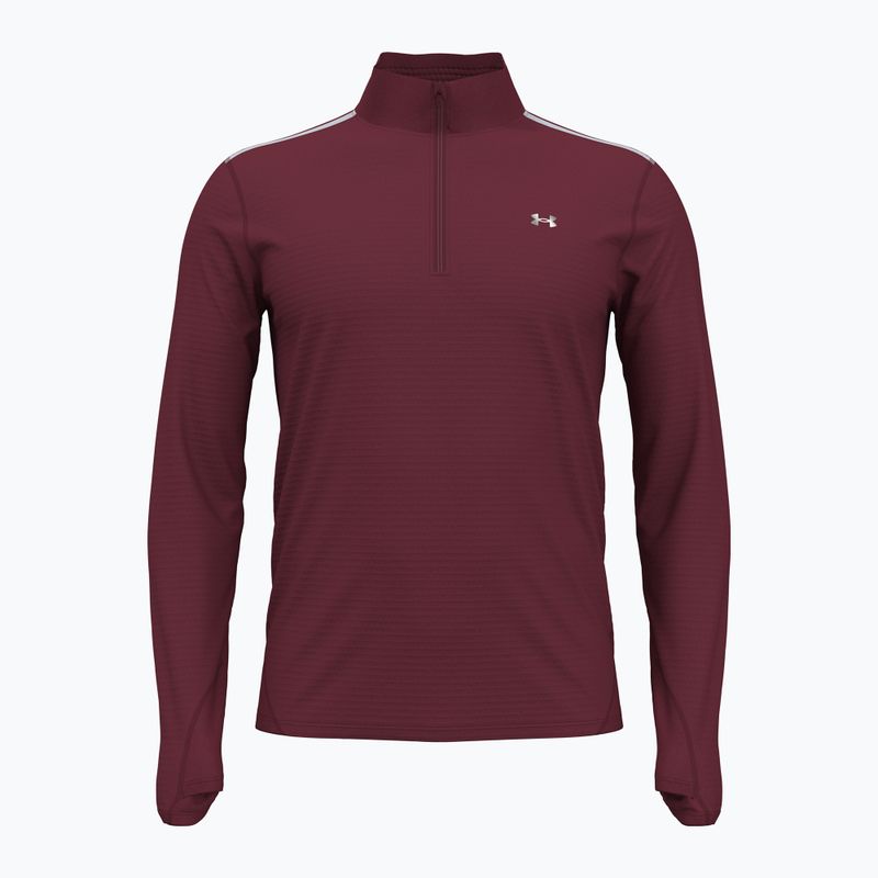 Pánská běžecká mikina Under Armour Vanish CW 1/4 Zip cardinal/reflective