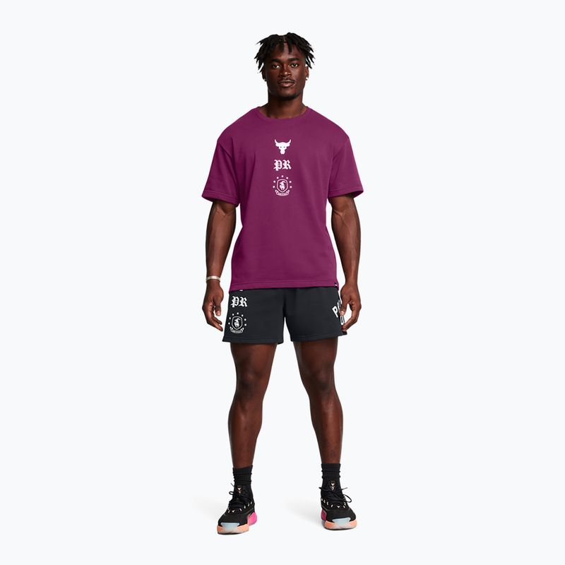 Pánské šortky Under Armour Project Rock Terry Badge Of Honor Fleece black 2