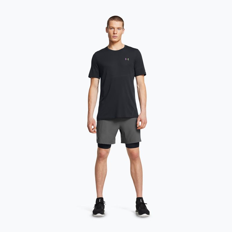 Pánské tréninkové šortky Under Armour Vanish Woven 2In1 Sts castlerock/black/black 2