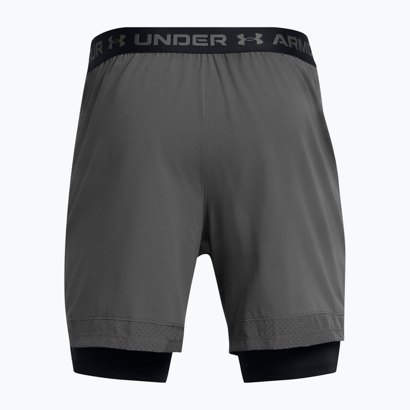 Pánské tréninkové šortky Under Armour Vanish Woven 2In1 Sts castlerock/black/black 6