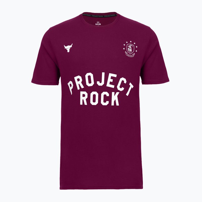 Pánské tréninkové tričko Under Armour Project Rock Badge Of Honor purple 3