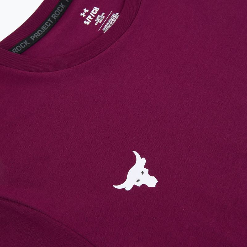 Pánské tréninkové tričko Under Armour Project Rock Badge Of Honor purple 5