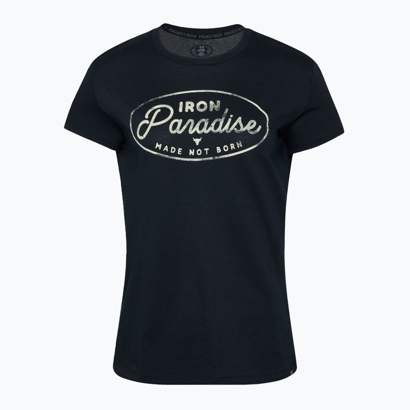 Dámské fitness tričko Under Armour Project Rock HW black/silt