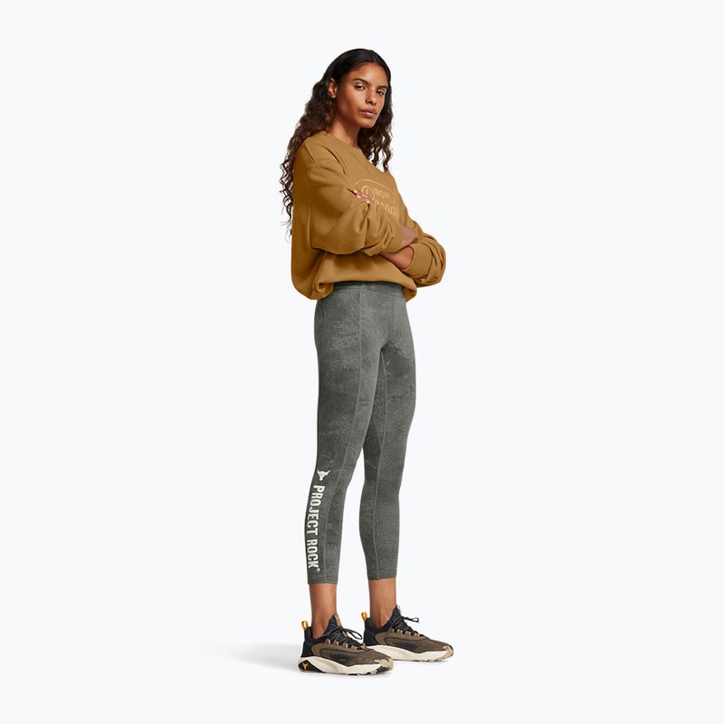 Dámské fitness legíny  Under Armour Project Rock clay green / silt 2
