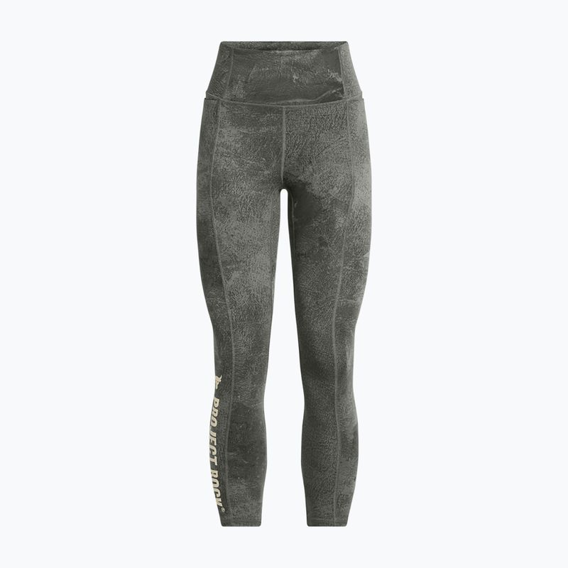 Dámské fitness legíny  Under Armour Project Rock clay green / silt 5