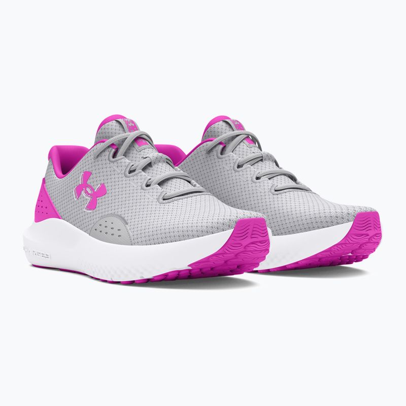 Dámské běžecké boty  Under Armour Charged Surge 4 halo gray/vivid magenta/vivid magenta 8