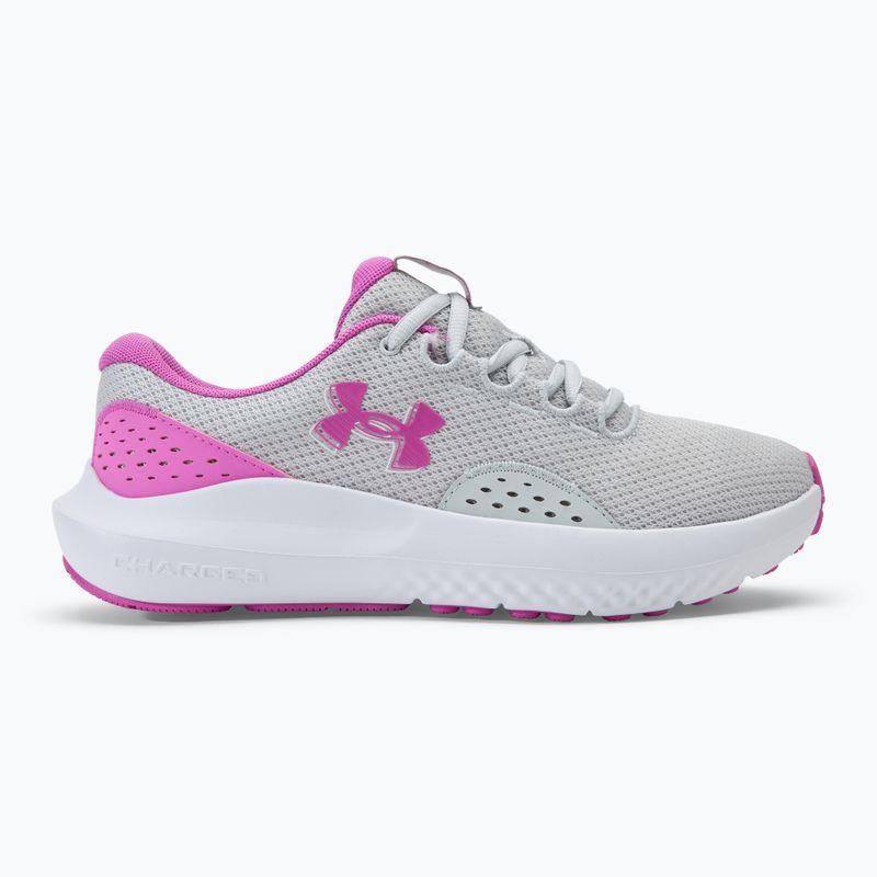 Dámské běžecké boty  Under Armour Charged Surge 4 halo gray/vivid magenta/vivid magenta 2