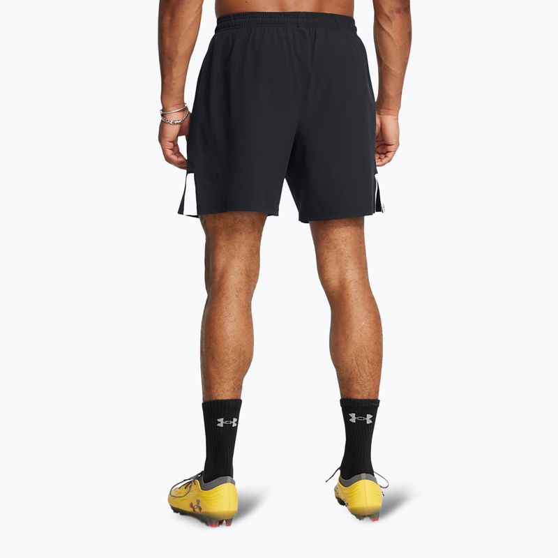 Pánské fotbalové šortky Under Armour Challenger Pro Woven black / white 3