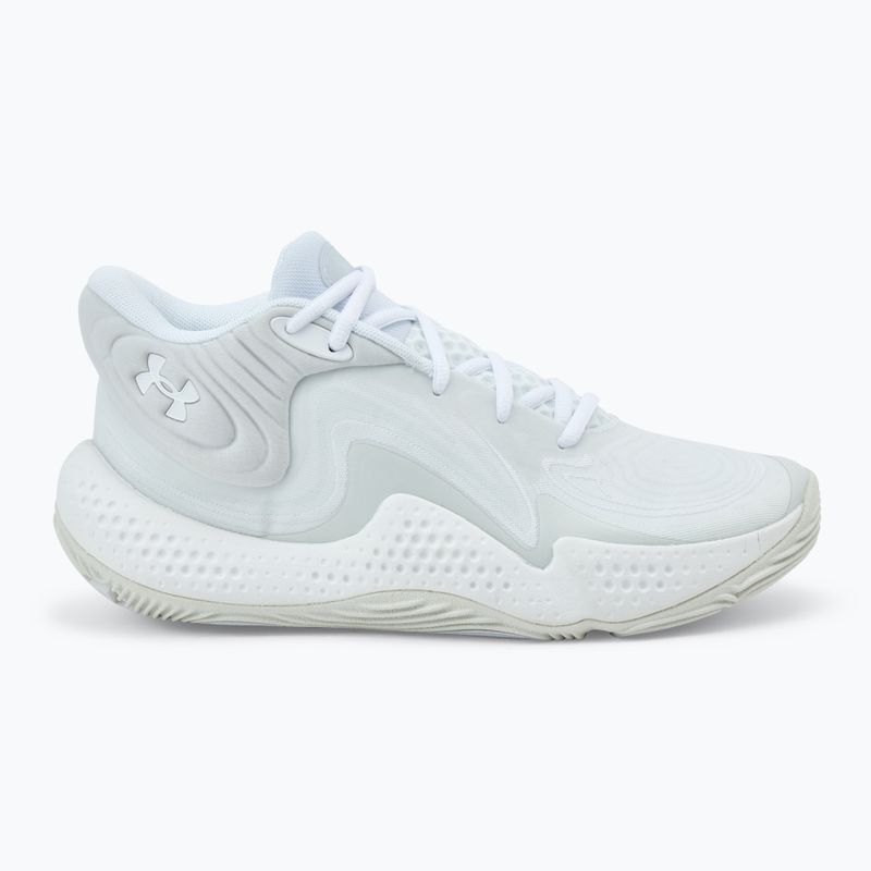 Basketbalové boty Under Armour Spawn 6 white/distant gray/white clay 2