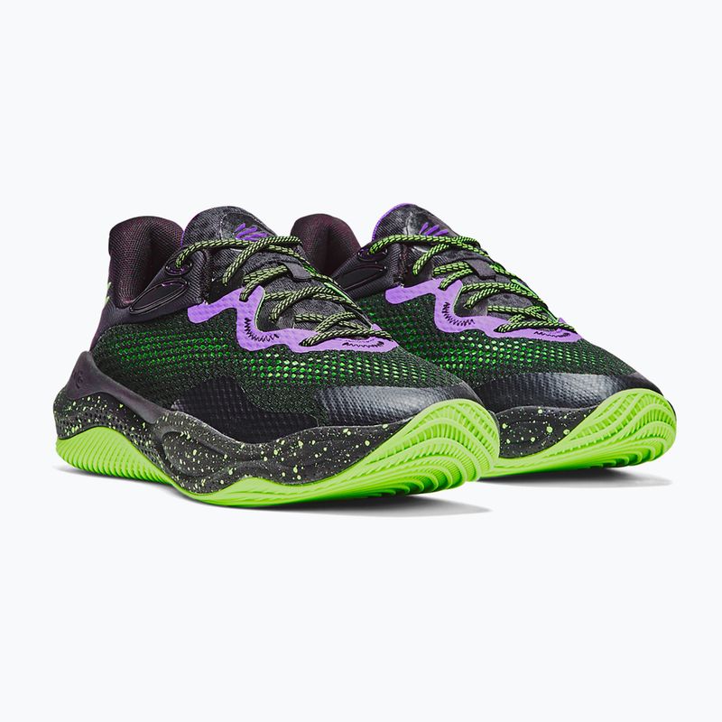 Basketbalové boty Under Armour Curry Splash 24 purple/lavish/hyper green 3
