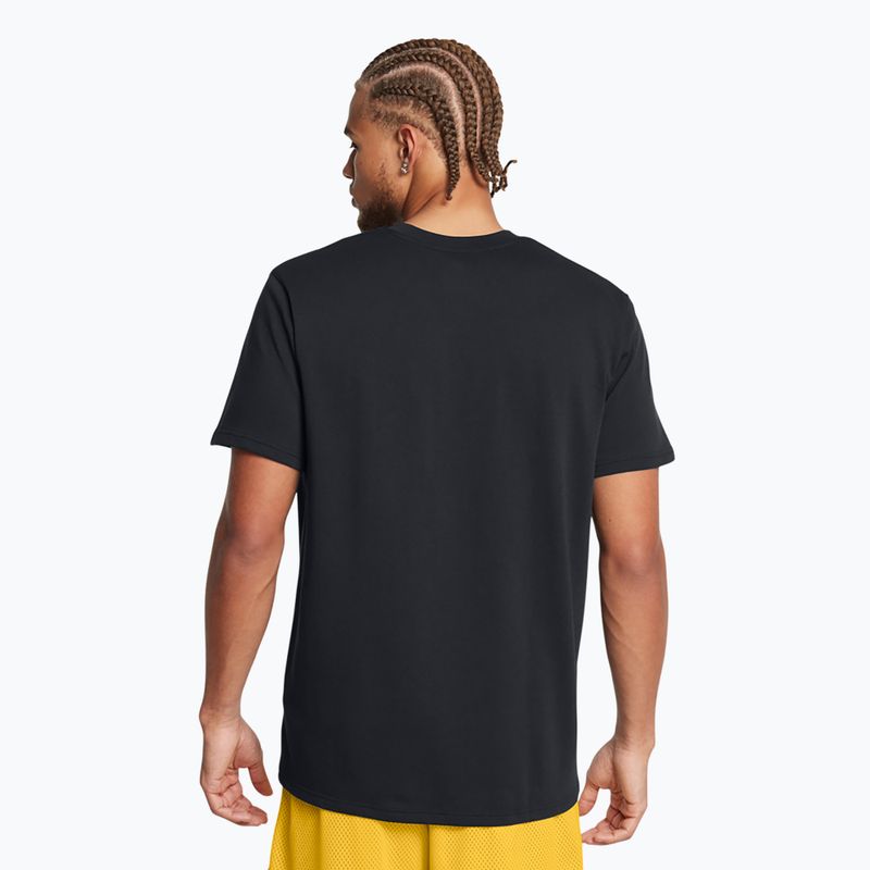 Pánské tričko Under Armour Curry Hvyweight Logo black/white 2