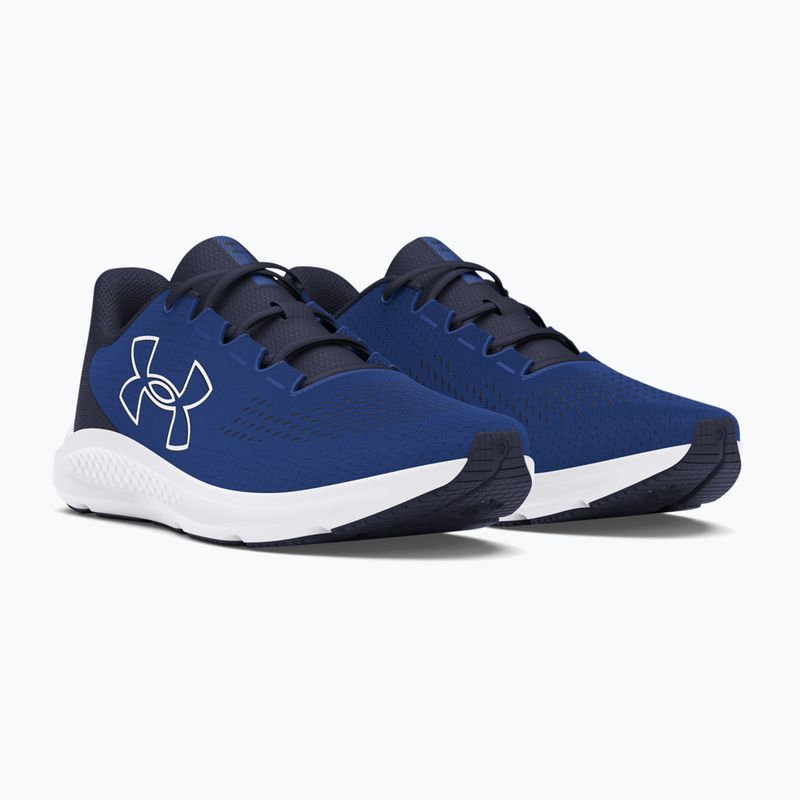 Pánské běžecké boty  Under Armour Charged Pursuit 3 Big Logo tech blue/midnight navy/white 8