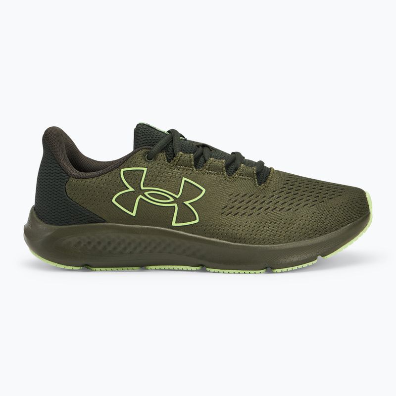 Pánské běžecké boty  Under Armour Charged Pursuit 3 Big Logo marine od green/baroque green 2