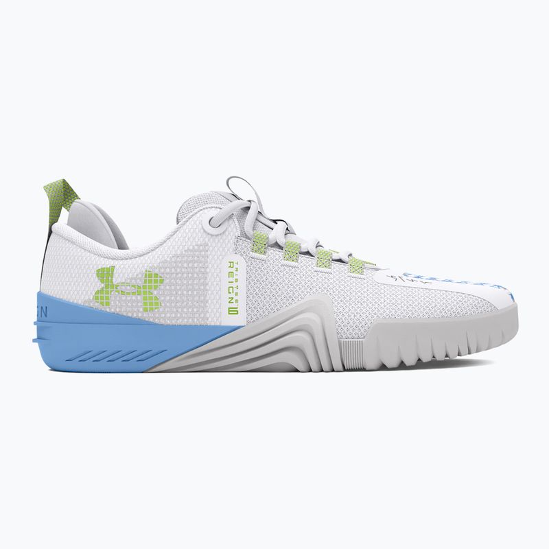 Dámské boty Under Armour TriBase Reign 6 white/horizon blue/morph green 8