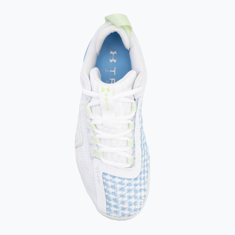 Dámské boty Under Armour TriBase Reign 6 white/horizon blue/morph green 5