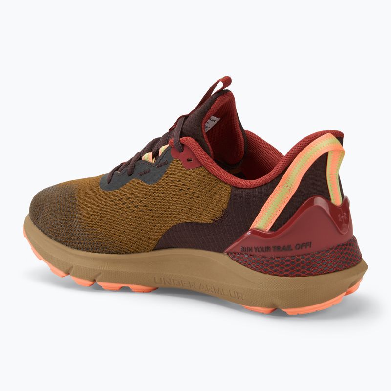 Pánské běžecké boty  Under Armour Sonic Trail coyote/earthen orange/flare orange 3