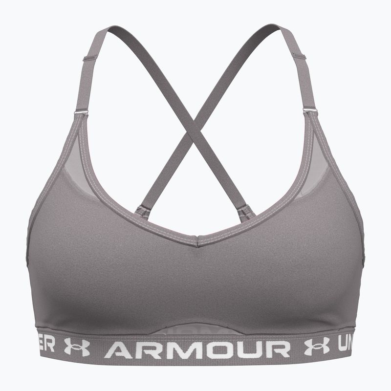 Fitness  podprsenka Under Armour Crossback Low tetra gray/white