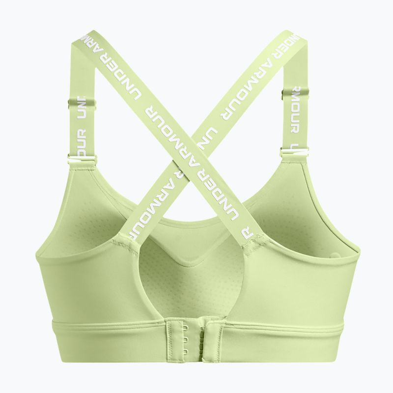 Fitness podprsenka  Under Armour Infinity High 2.0 retro green/white 5