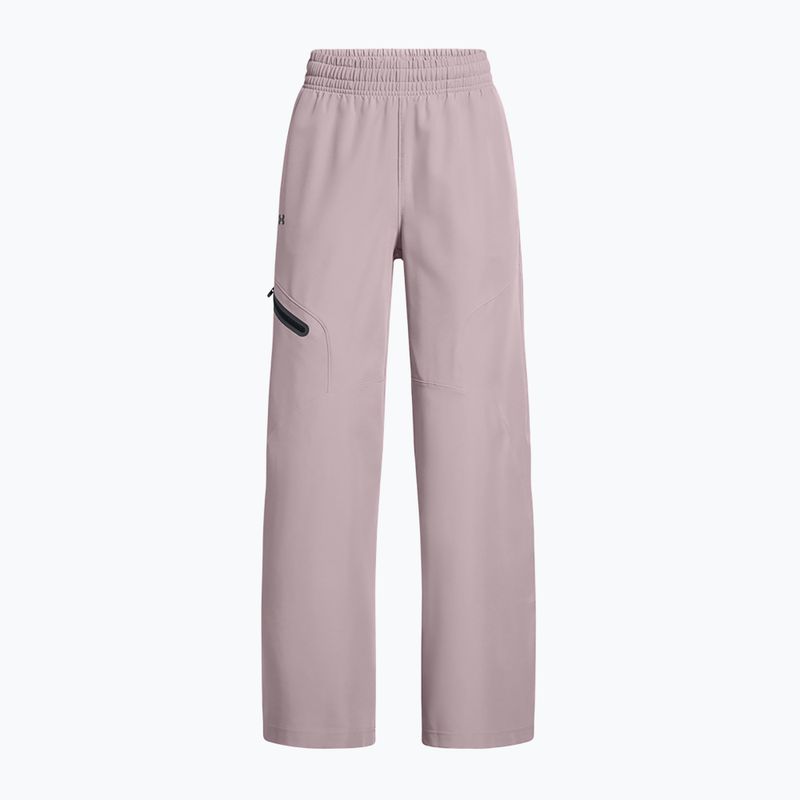 Dámské kalhoty Under Armour Unstoppable Woven Wide Leg tetra grey/black 5