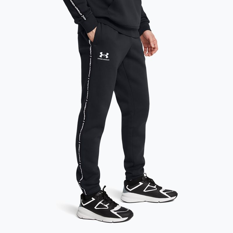 Pánské kalhoty  Under Armour Icon Fleece Jgr black/white