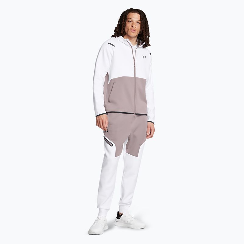 Pánské kalhoty  Under Armour Unstoppable Fleece tetra gray/white/black 2