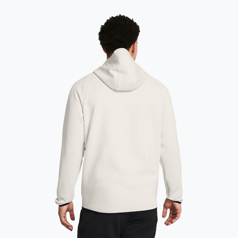 Pánská mikina Under Armour Unstoppable Fleece Full Zip HD summit white/black 3
