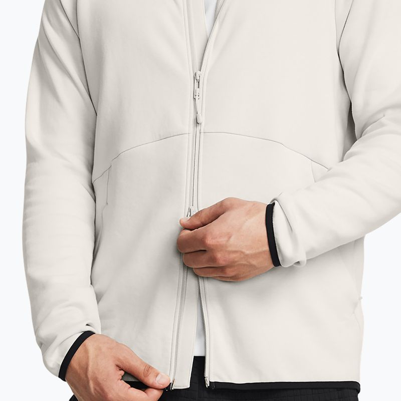 Pánská mikina Under Armour Unstoppable Fleece Full Zip HD summit white/black 4