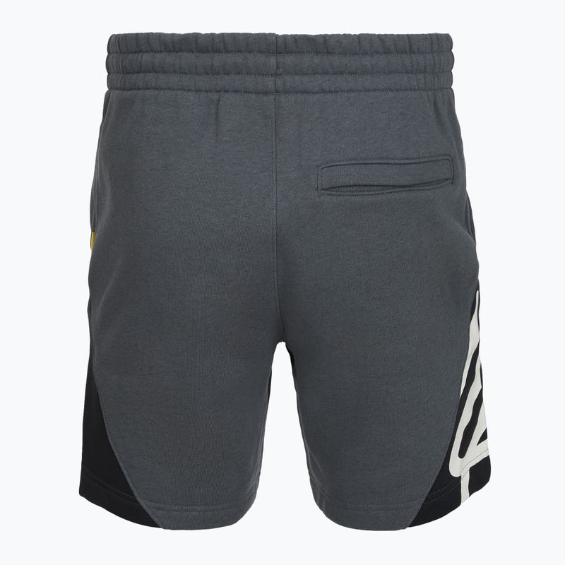 Pánské šortky  Under Armour Curry Splash Fleece Short castlerock full heather/black/white clay 2