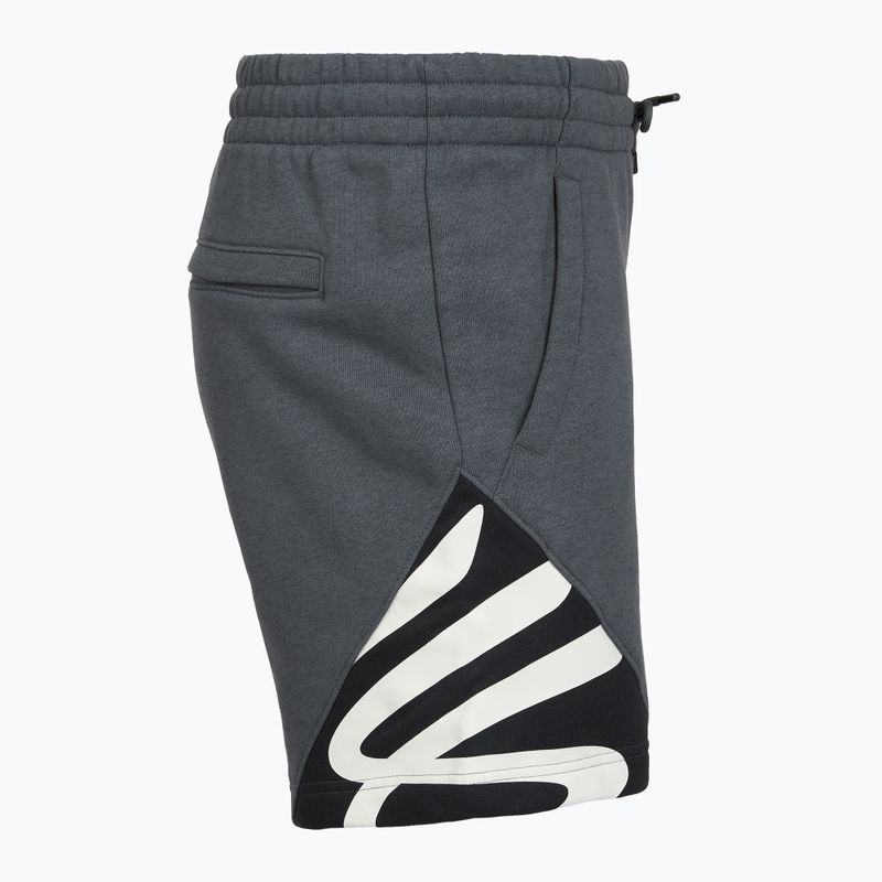 Pánské šortky  Under Armour Curry Splash Fleece Short castlerock full heather/black/white clay 3