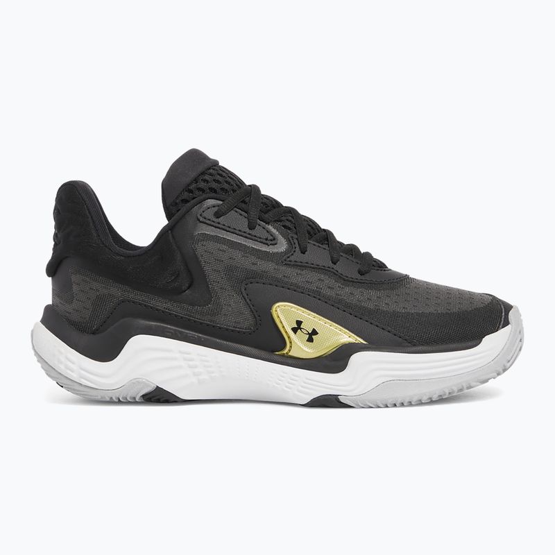 Basketbalové boty Under Armour Spawn 7 black/metallic gold/black 8