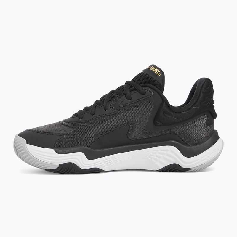 Basketbalové boty Under Armour Spawn 7 black/metallic gold/black 9