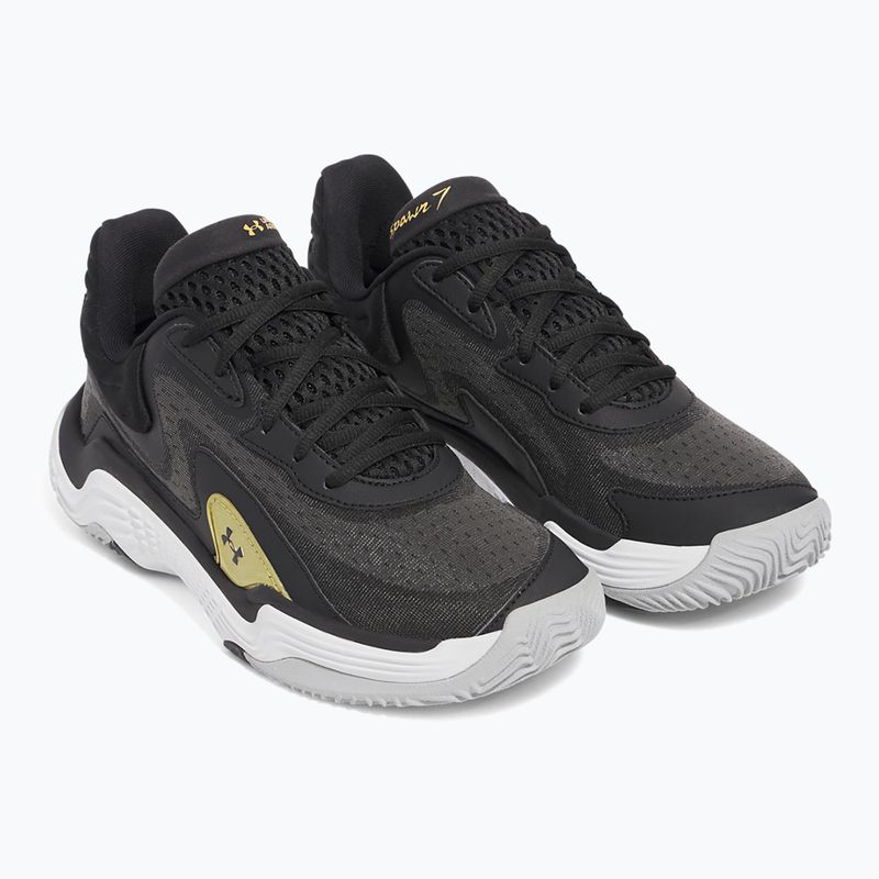 Basketbalové boty Under Armour Spawn 7 black/metallic gold/black 10