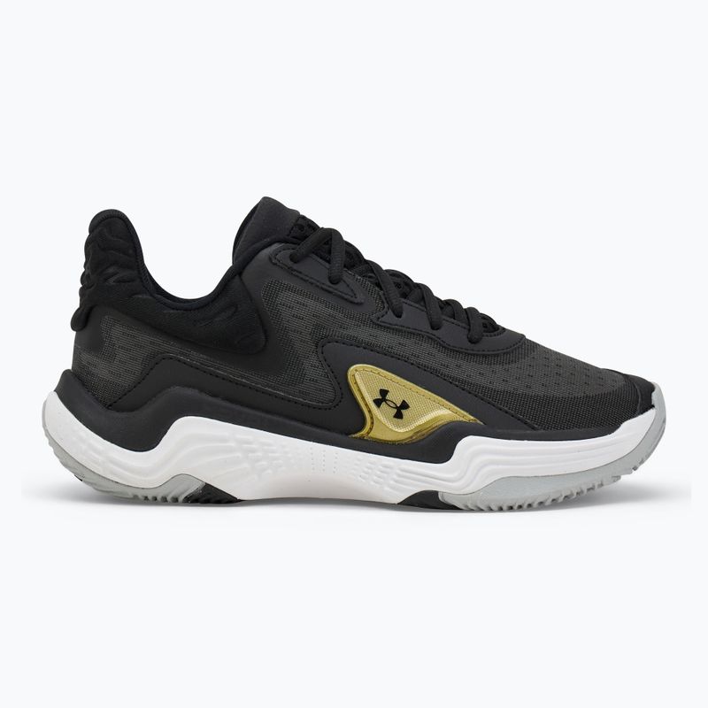 Basketbalové boty Under Armour Spawn 7 black/metallic gold/black 2