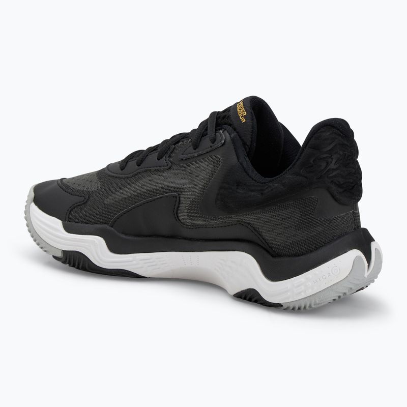 Basketbalové boty Under Armour Spawn 7 black/metallic gold/black 3