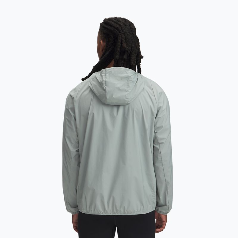 Pánská běžecká bunda Under Armour Launch Lightweight silica green/hydro green 2
