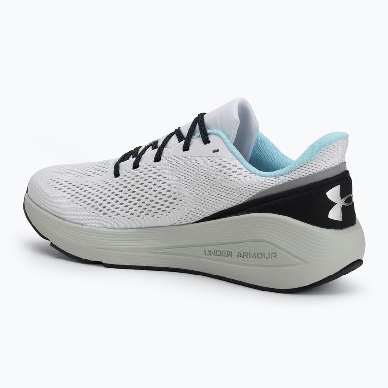 Pánské běžecké boty Under Armour Sonic 7 white/hydro green/metallic silver 3