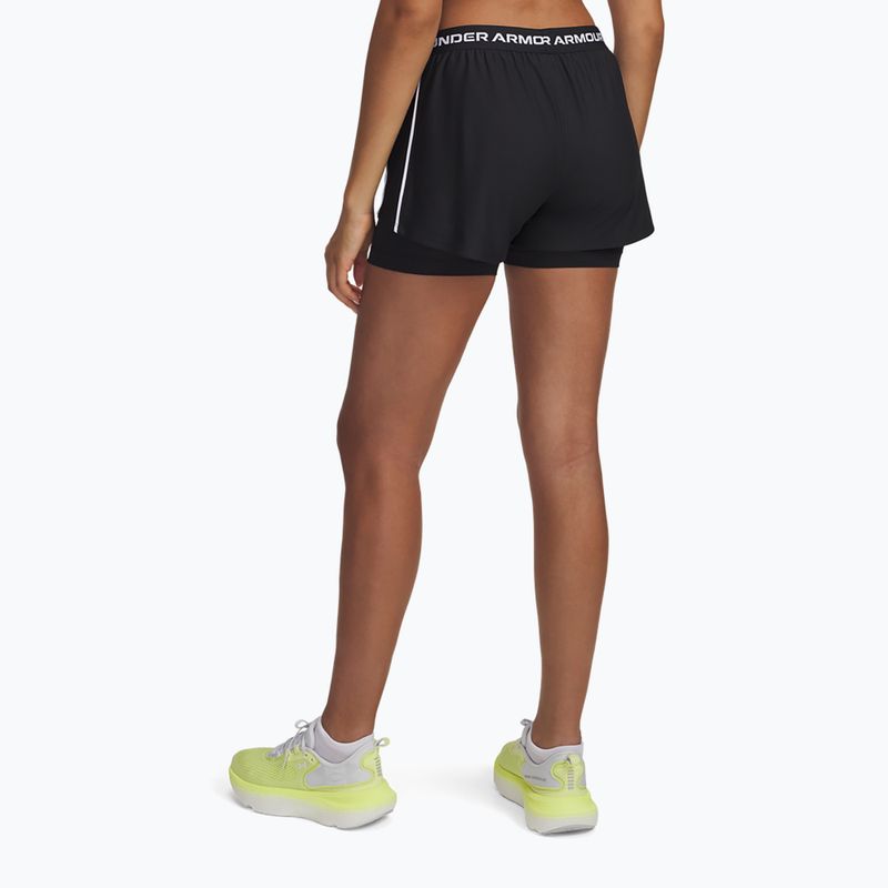 Dámské šortky Under Armour Tech Play Up 2in1 black / black / white 3