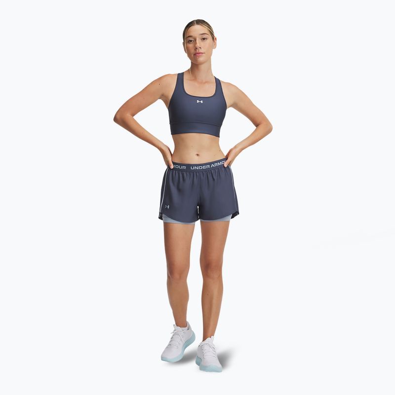 Dámské šortky Under Armour Tech Play Up 2in1 downpour gray / harbor blue / harbor blue 2