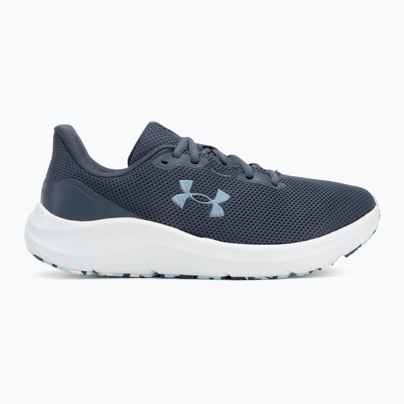 Dámské běžecké boty Under Armour Charged Pursuit 4 downpour gray/downpour gray/metallic gravel 2