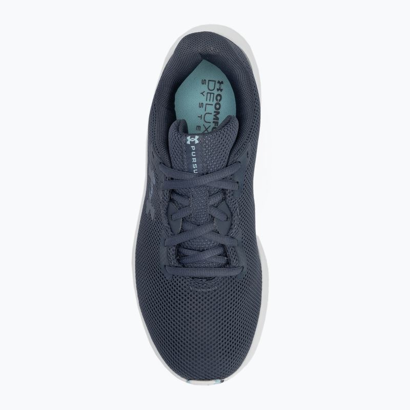 Dámské běžecké boty Under Armour Charged Pursuit 4 downpour gray/downpour gray/metallic gravel 5