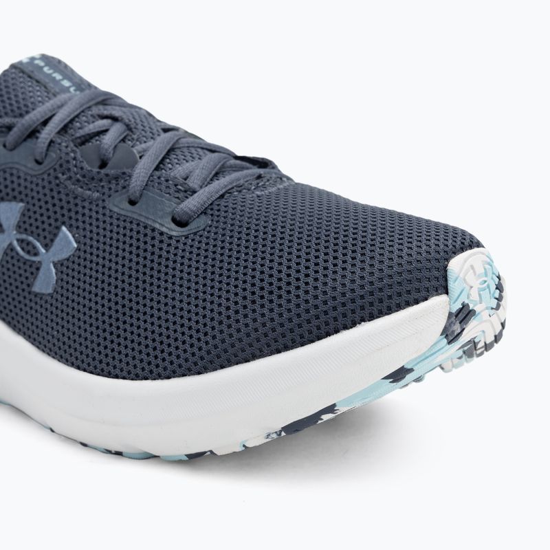 Dámské běžecké boty Under Armour Charged Pursuit 4 downpour gray/downpour gray/metallic gravel 7