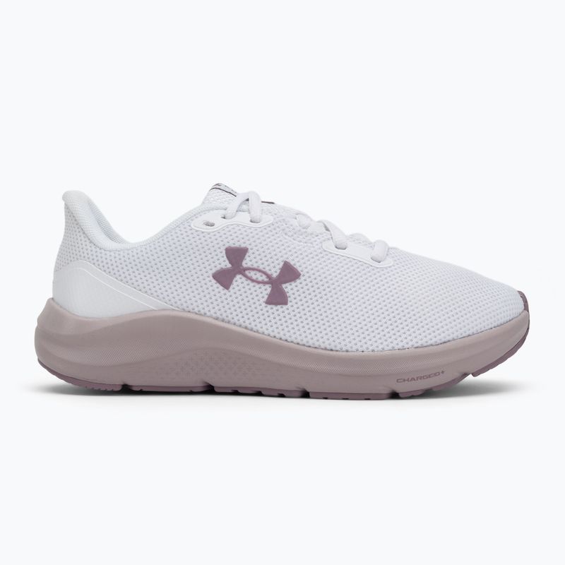 Dámské běžecké boty Under Armour Charged Pursuit 4 white/white/purple prime 2