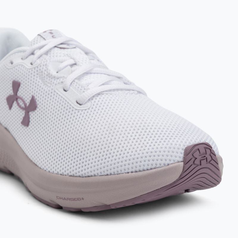 Dámské běžecké boty Under Armour Charged Pursuit 4 white/white/purple prime 7